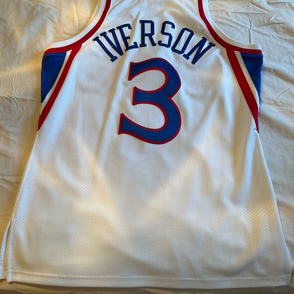Sixers Mitchell and Ness Allen Iverson Jersey - - Picture 3 of 3
